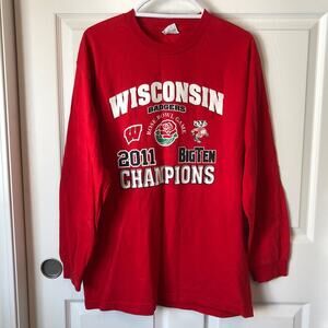 Wisconsin Badgers 2011 Rose Bowl Champions Long Sleeve Shirt Size L